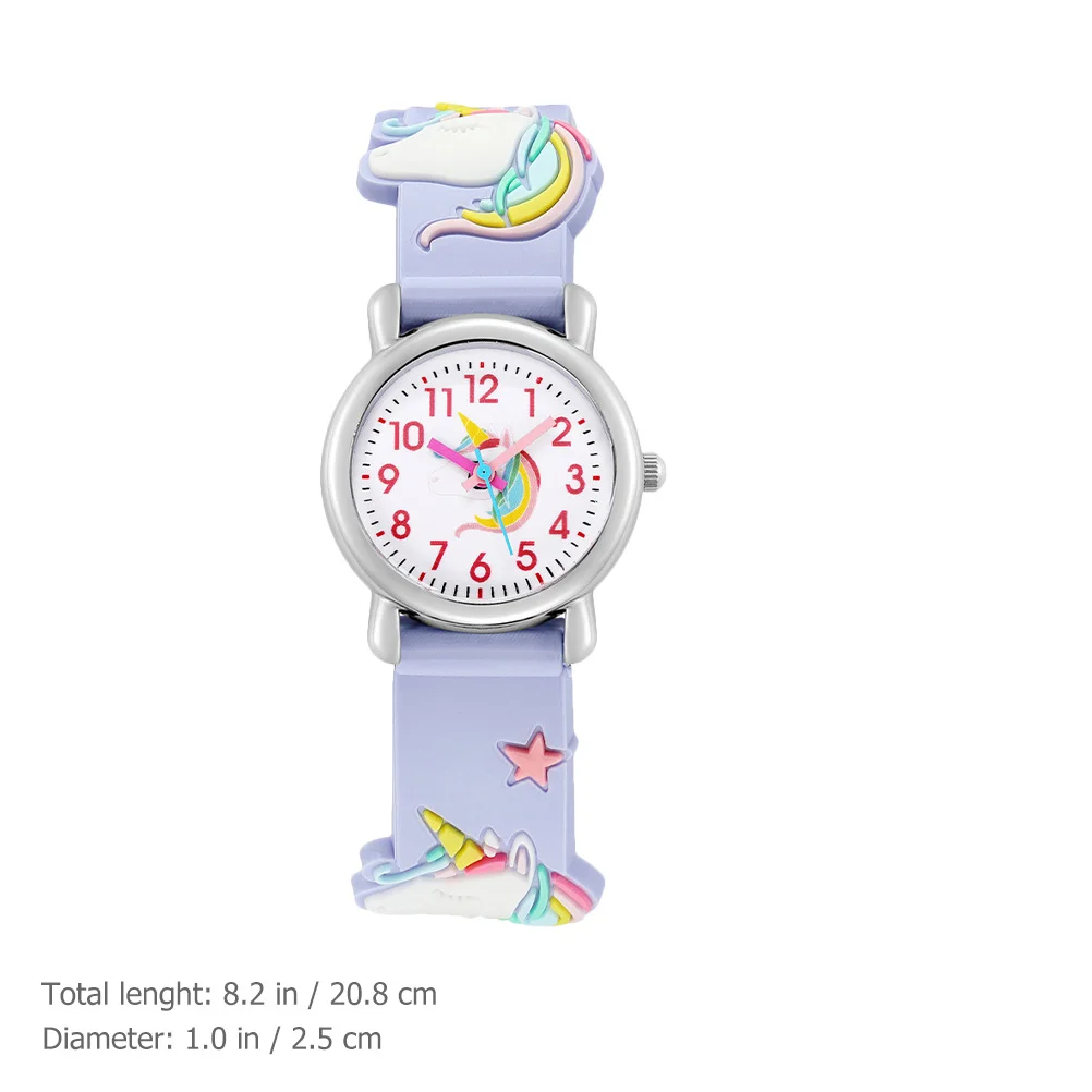 ساعة يونيكورن اللطيفة، ساعة يد كرتونية رقيقة لحفلات المهرجانات، هدية ناعمة ومريحة للاستخدام اليومي #3
