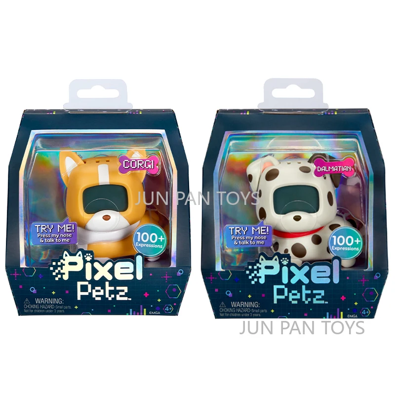 Pixel Petz Corgi Dalmatian Electronic Interactive Digital Pet Dog Interesting Educational Violence Toys Collection Holiday Gifts