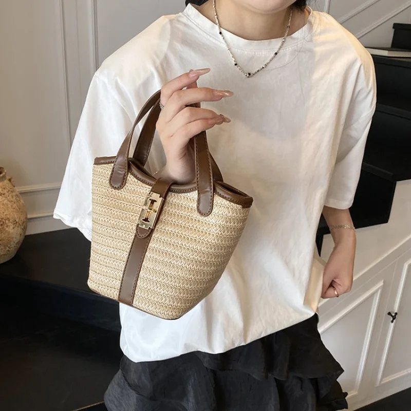 

High-End Ladies Classic Paris Leather Tote Bag Fashionable Elegant Women's Casual Simple Vintage Crossbody Bag