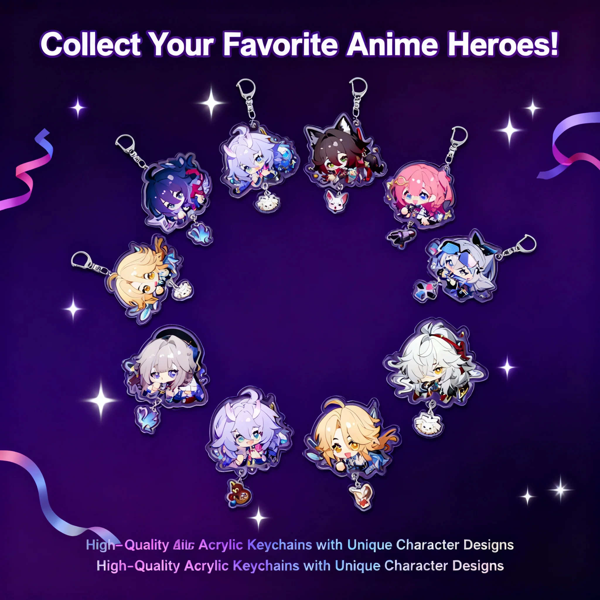 

HONKAI STAR RAIL ELYSIA ACRYLIC KEYCHAIN PENDANT GAME MERCHANDISE IN STOCK HANGING ACCESSORY TINGYUN