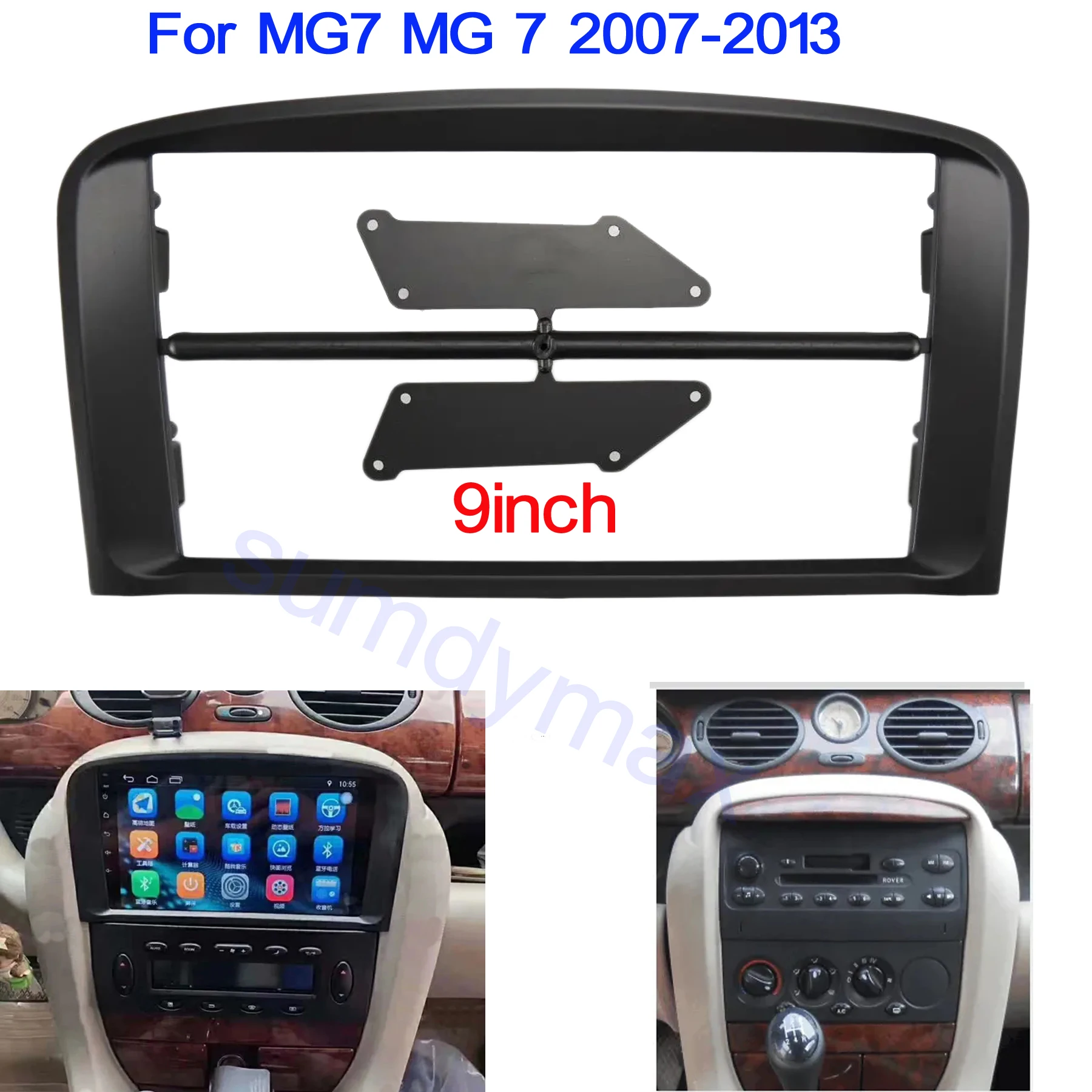 

9 Inch Car Radio Fascias For Rover MG7 MG 7 2007-2013 Stereo Head Unit Android MP5 GPS Video Player 2 Din Panel Dash Frame