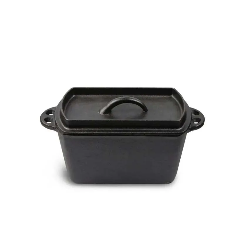 22cm Cast Iron Long Toast Bread Mold, Baking Cake Mold, Uncoated Cast Iron Stew Pot