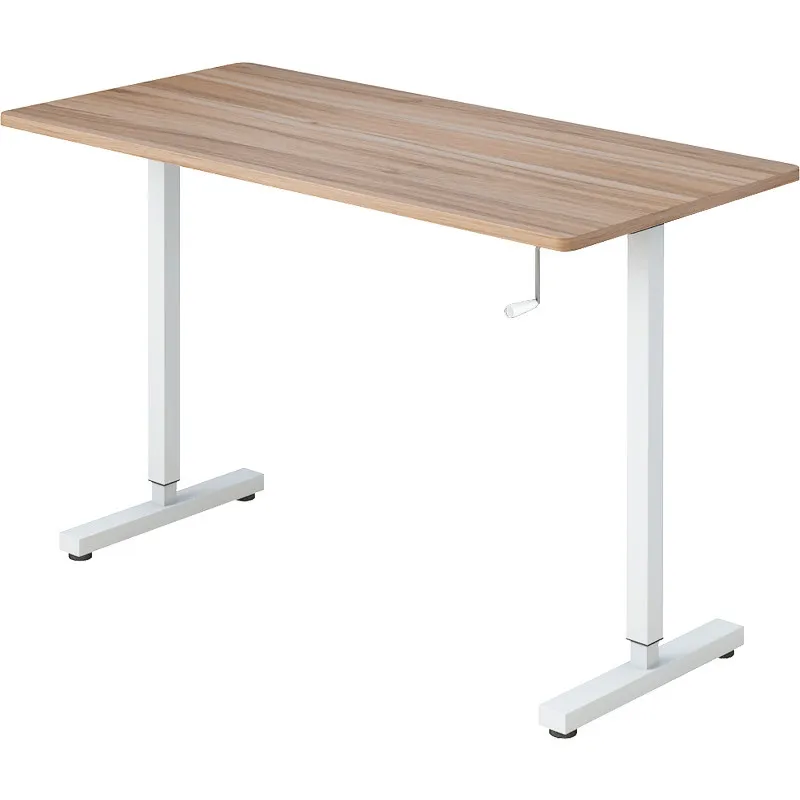 1 [Manufacturer] Hand crank manual lift adjustment standing office ergonomic simple office computer desk job