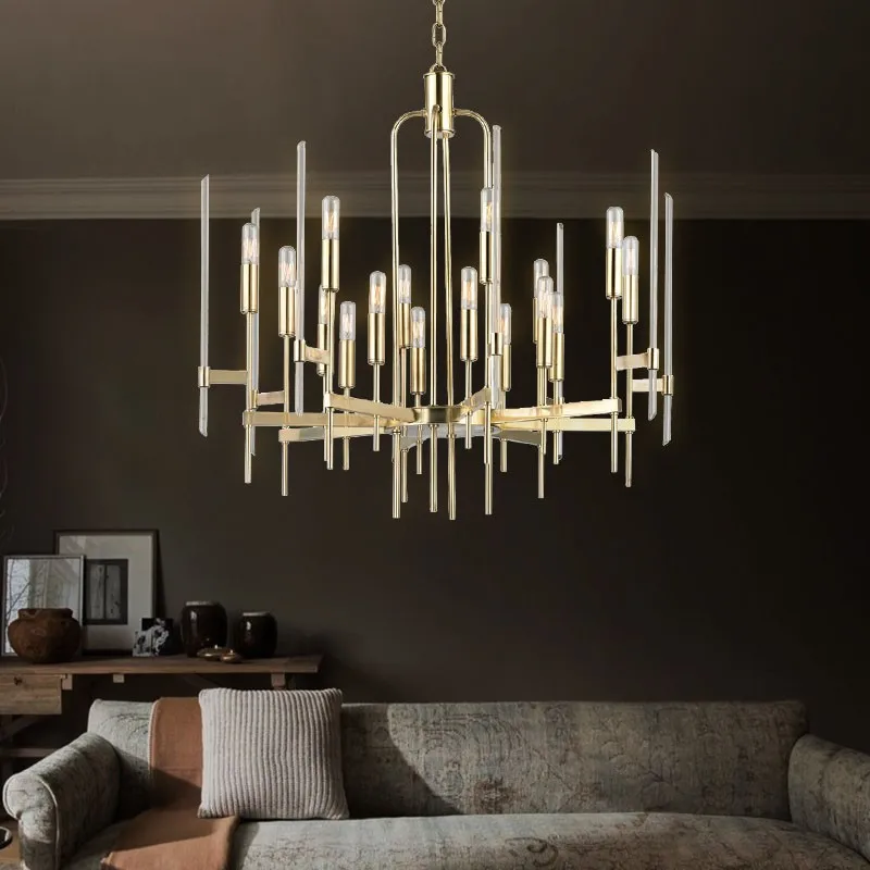 

Post-modern Living room light Luxury Chandelier creative villa circular Restaurant chandelier Designer model room Nordic lamps