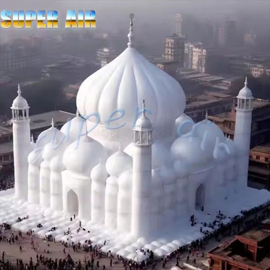 Beautiful white inflatable castle giant hign quality inflatable house for rental