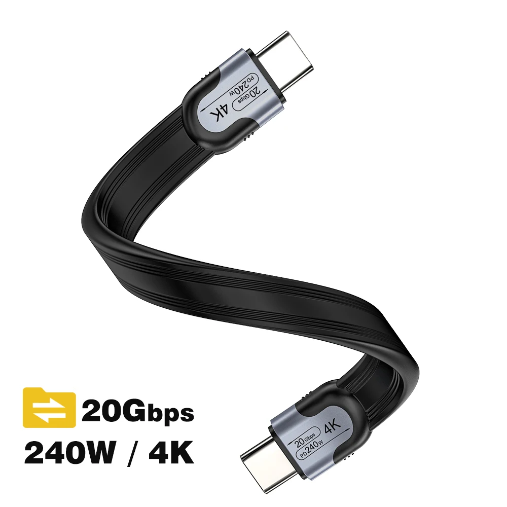 UGOURD USB-C 20Gbps USB3.2 Gen2*2 Type C-kabel Volledige functionele snelle overdracht Snelle oplaadkabel Ondersteunt 4K Video DP-modus 0,15m-2m