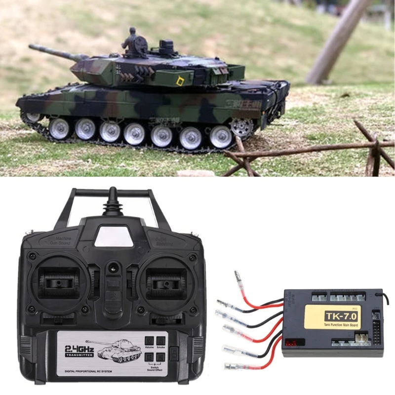 Digital Radio Spare Part 7.0 Version Main Board or 2.4GHz Transmitter Receiver for Kid’s Henglong 1/16 for Tank To