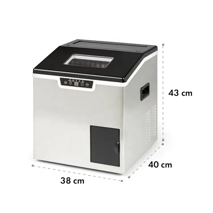 UKCA Approved 15-20kgs Lifestyle Cubic Shaped Tabletop LCD Ice With Shaver Upgraded Semi Professional Ice Making Machine