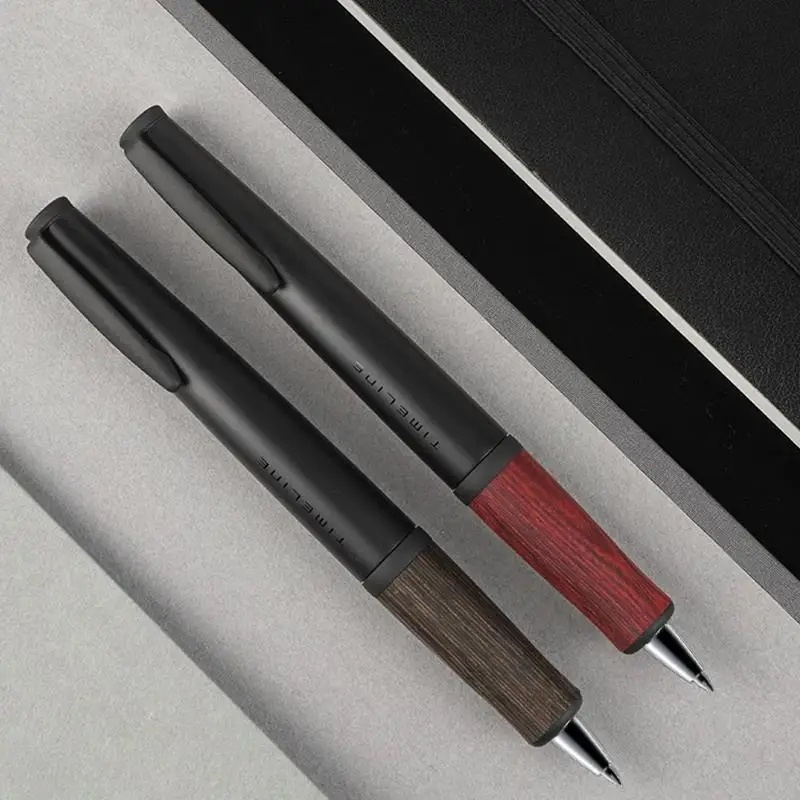 PILOT Timeline BTL-7SR Signature Pen,Genuine Oak Wood Grip,0.7mm Oil-Based Ink,Two-Step Twist Mechanism,Japanese Executive Pen