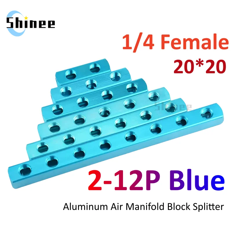 Blue Bus Plate al-234-12 1/2 Pneumatic Connector Bus Exhaust Distribution Board Air Source Branch Connector Arrangement Multiway