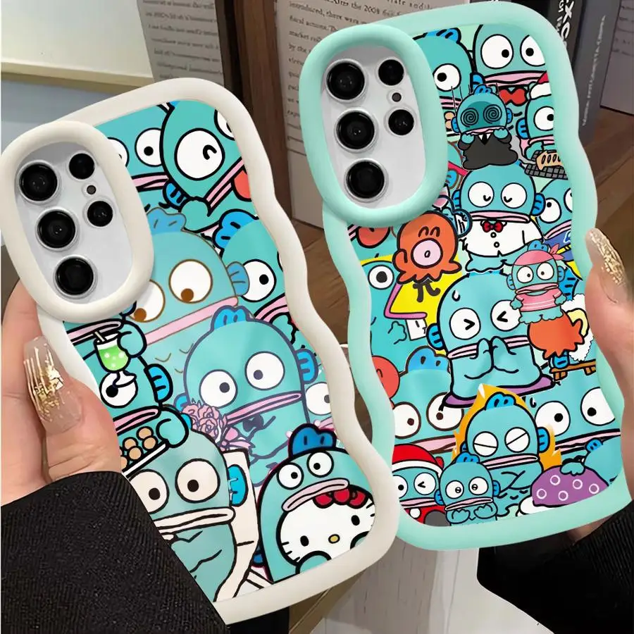 

Милый чехол Sanrio HANGYODON для Samsung Galaxy S22 Ultra S20 FE S23 Plus S25 S24 S25+ S24+ S21, мягкий чехол для телефона