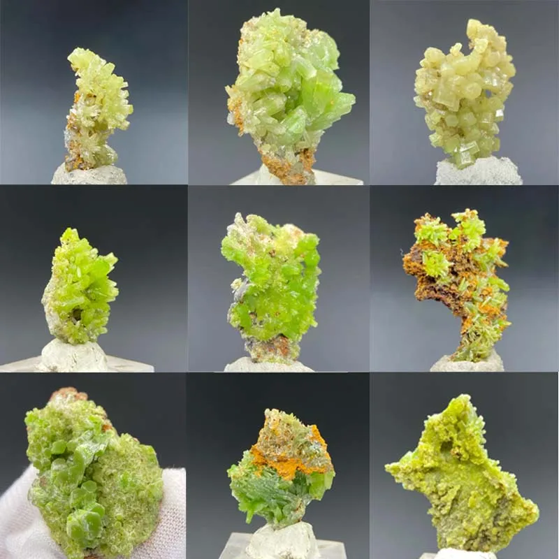 Random Small Natural Pyromorphite Mineral Crystal Raw Stone Teaching Specimen Rare Rough Rock Ornament Unique Collection Decor
