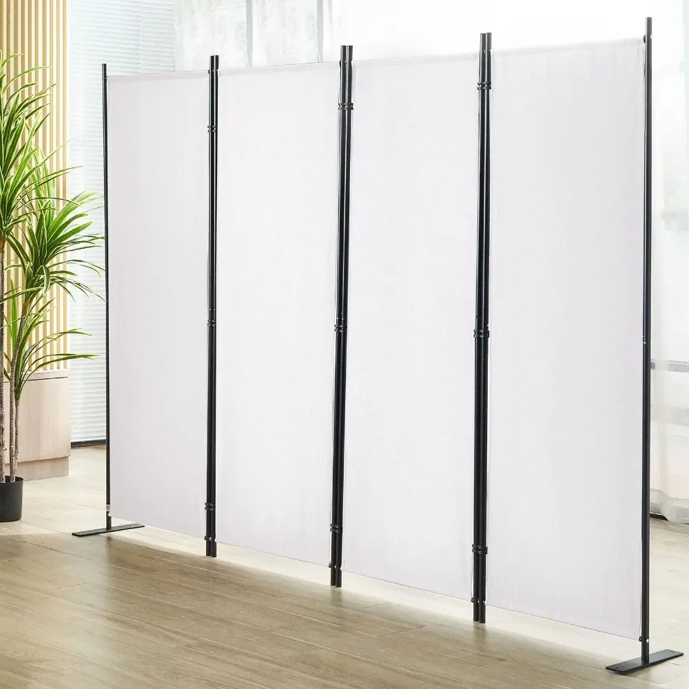 

Room Divider, 5.6 ft Room Dividers and Folding Privacy Screens (4-Panel), Fabric Partition Dividers for Office, Freestanding