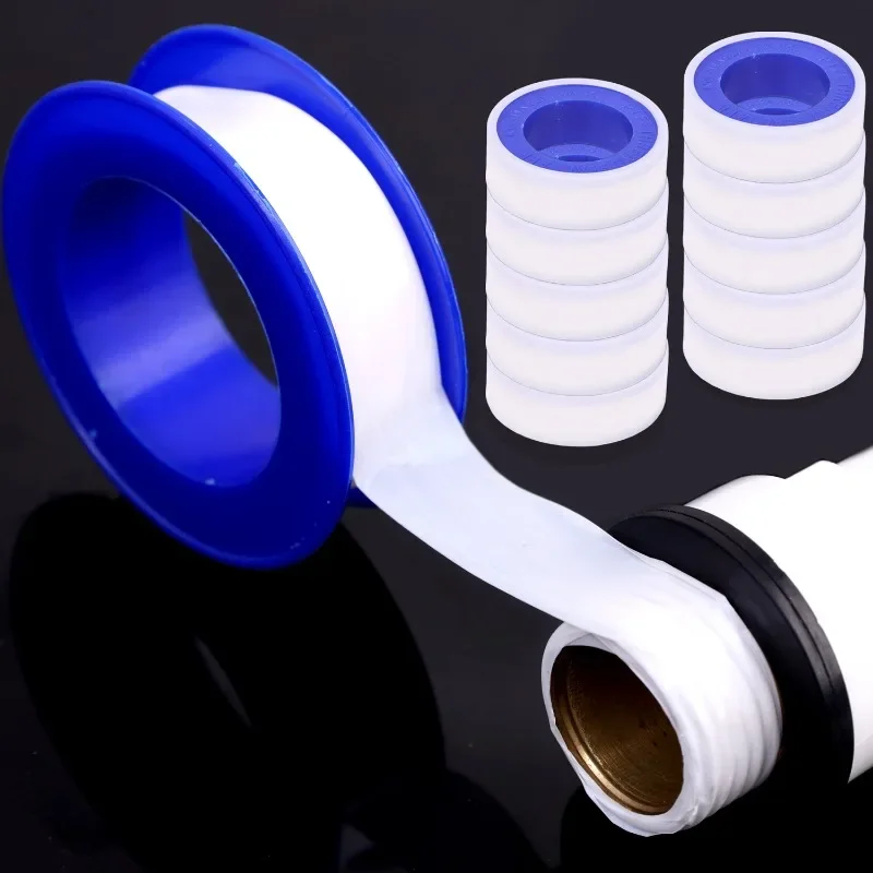 5 Rolls/Pack PTFE Plumbing Thread Seal Tape Oil-Free Leakproof Sewer Plug Water Pipe Faucet Repair Tool Adhesives Sealants