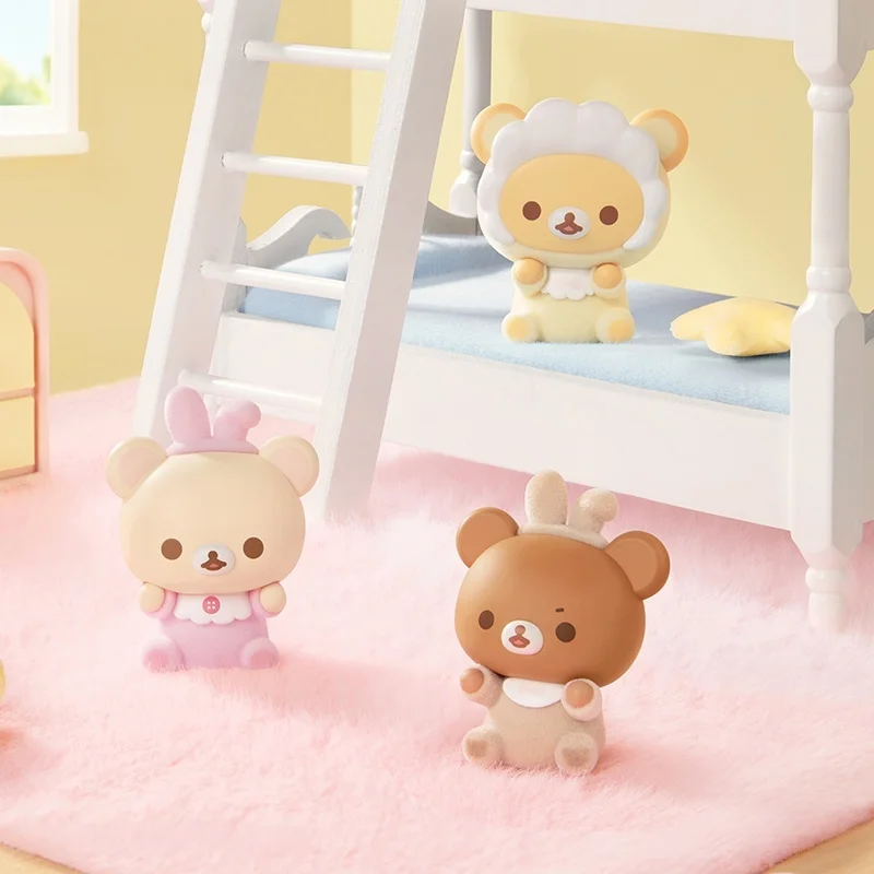 Rilakkuma Moe Particles Serie Blind Box Cute Cartoon Anime Figures Korilakkuma Mini Doll Original Genuine Model Ornament ToyGift