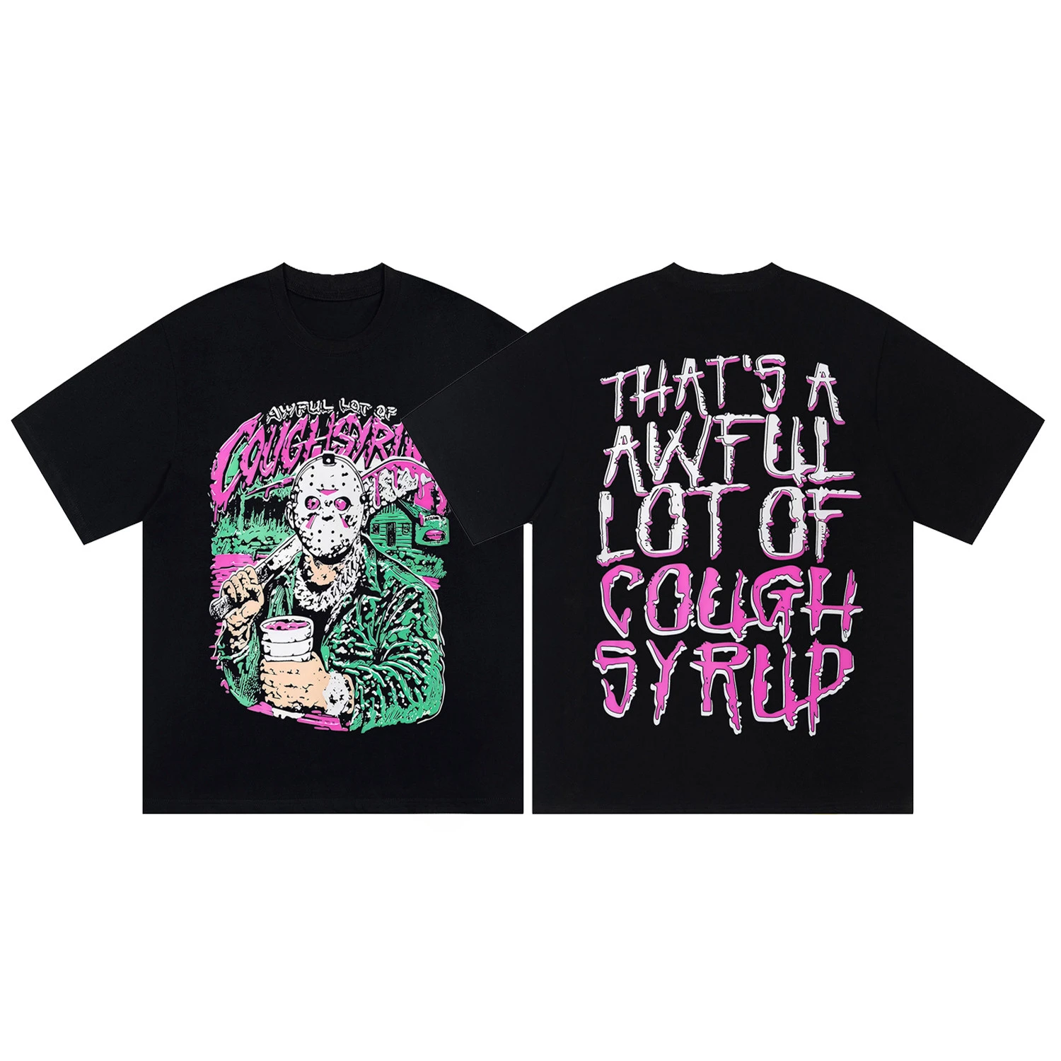 New THAT. SA AWFUL LOT OF COUGH SYRUP Cotton Tees Graphic Printing High-end Luxury Unisex Style Both of Men and Women