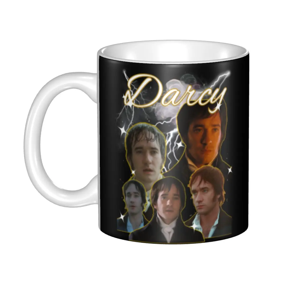 أكواب الكبرياء والتحامل Mr.Darcy يقتبس كوب قهوة من السيراميك المخصص هدية إبداعية