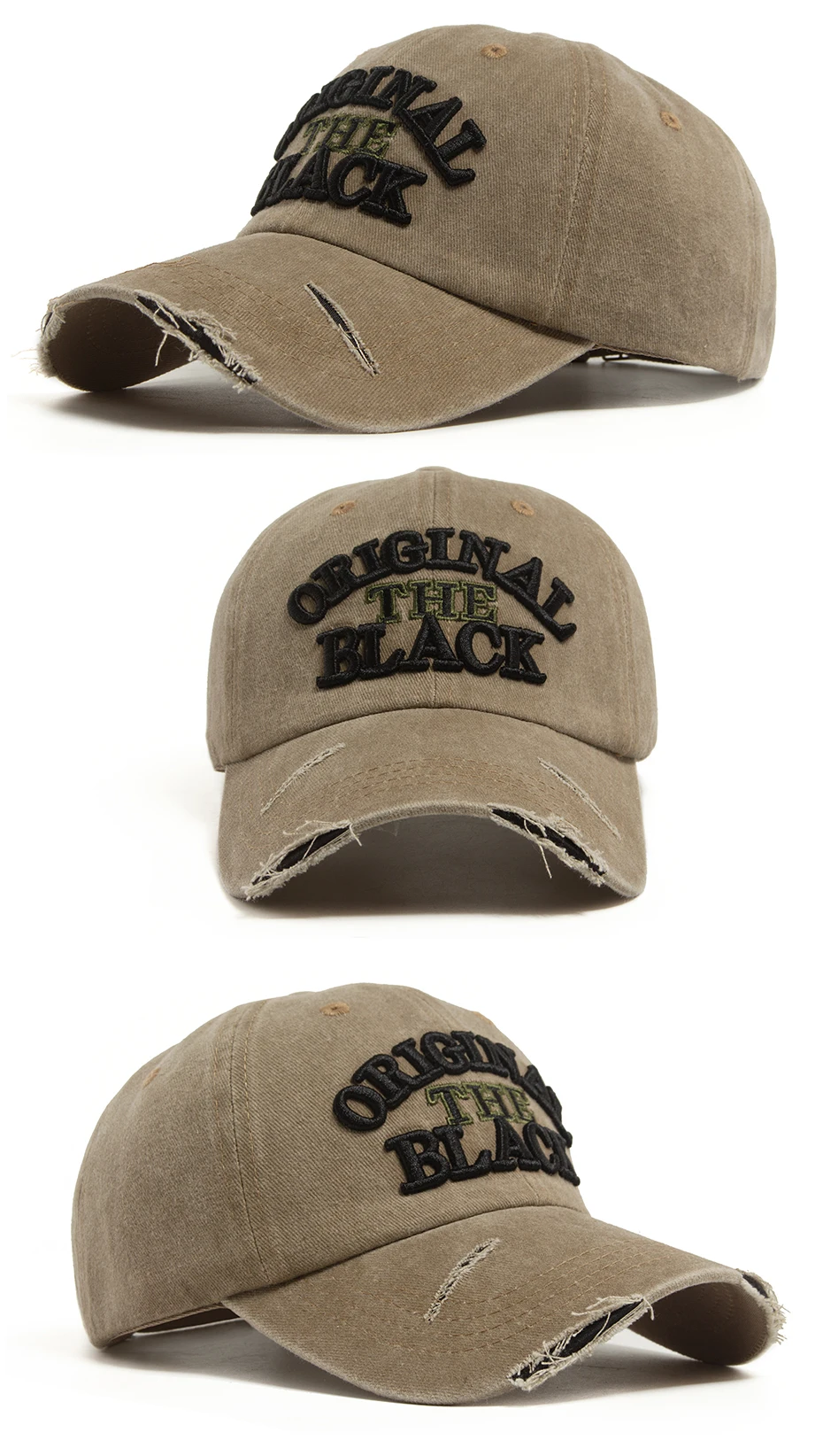 Vintage Baseballkappe für Herren und Damen mit Buchstaben-Stickerei, Snapback, Frühling/Sommer, gewaschene Baumwolle, Visor, modische Kappen für den Alltag. – Detail 8