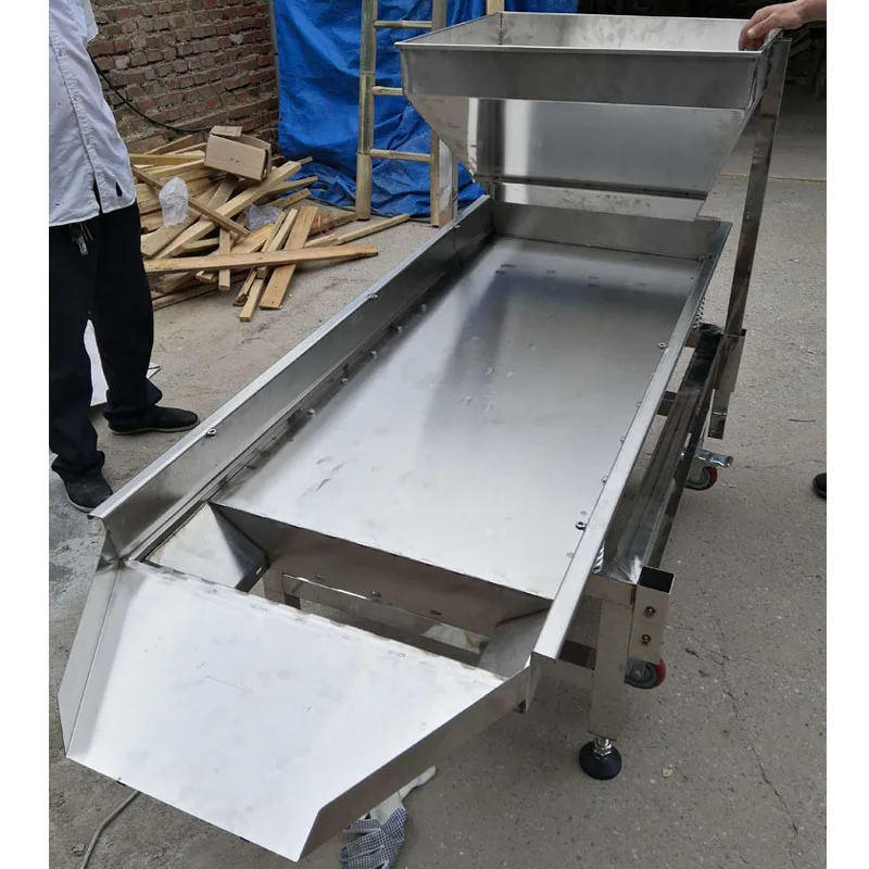 60*150cm single layer Food sieve machin vibrating  electric screen  shock electrostatic Large material  screening machine