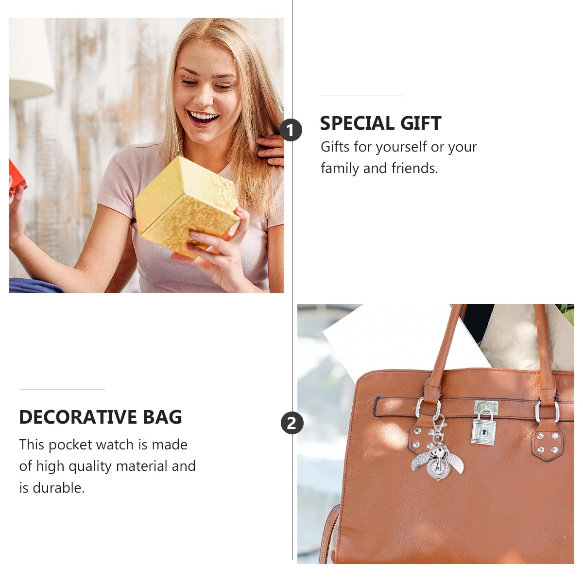 1 قطعة جيب الكرتون الرجعية البومة شكل الزخرفية ساعة الجيب الزخرفية ساعة الإكسسوارات هدية فكرة البومة مفتاح سلسلة #1