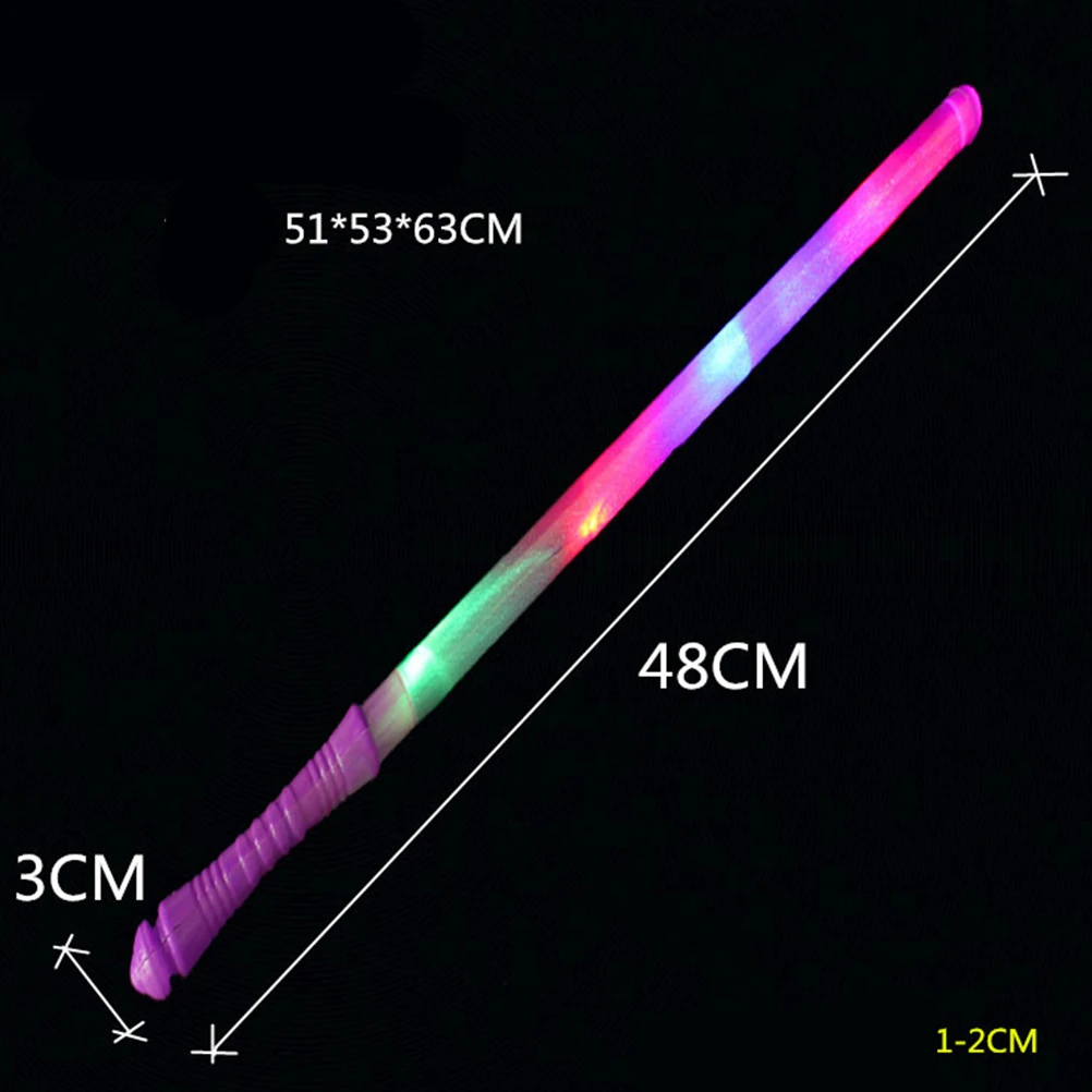 

12 Pcs Glow Stick Concert Support Sticks Flash Light Fluorescent Luminescent Party Decorations Bright Color Plastic