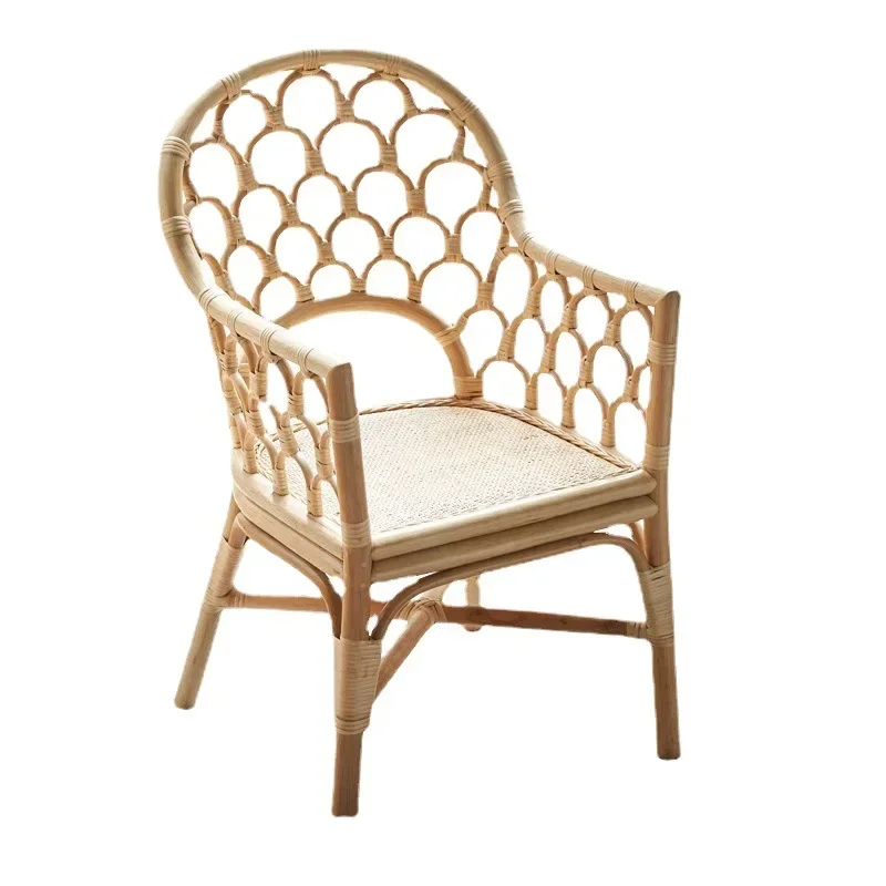 Japanese-style creative rattan homestay balcony rattan chair three-piece set, home leisure table and chair combination