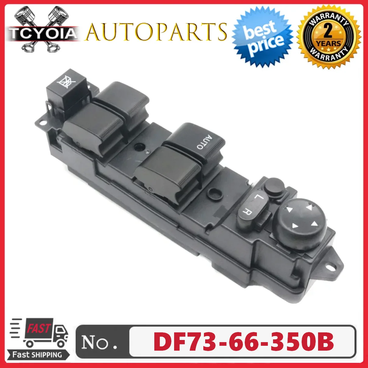 

Переключатель стеклоподъемника DF73-66-350 DF73-66-350B Главный переключатель стеклоподъемника для Mazda 2 M2 2007-2013