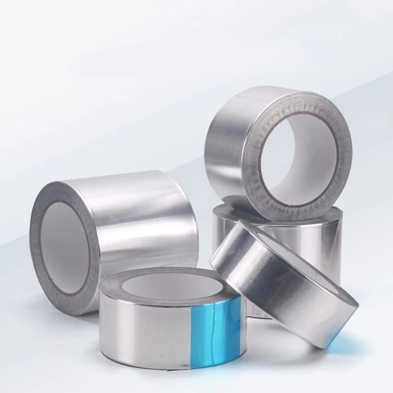 Nastro in foglio di alluminio isolamento termico impermeabile riparazione in foglio di stagno ad alta temperatura nastro autoadesivo sigillante a prova di perdite