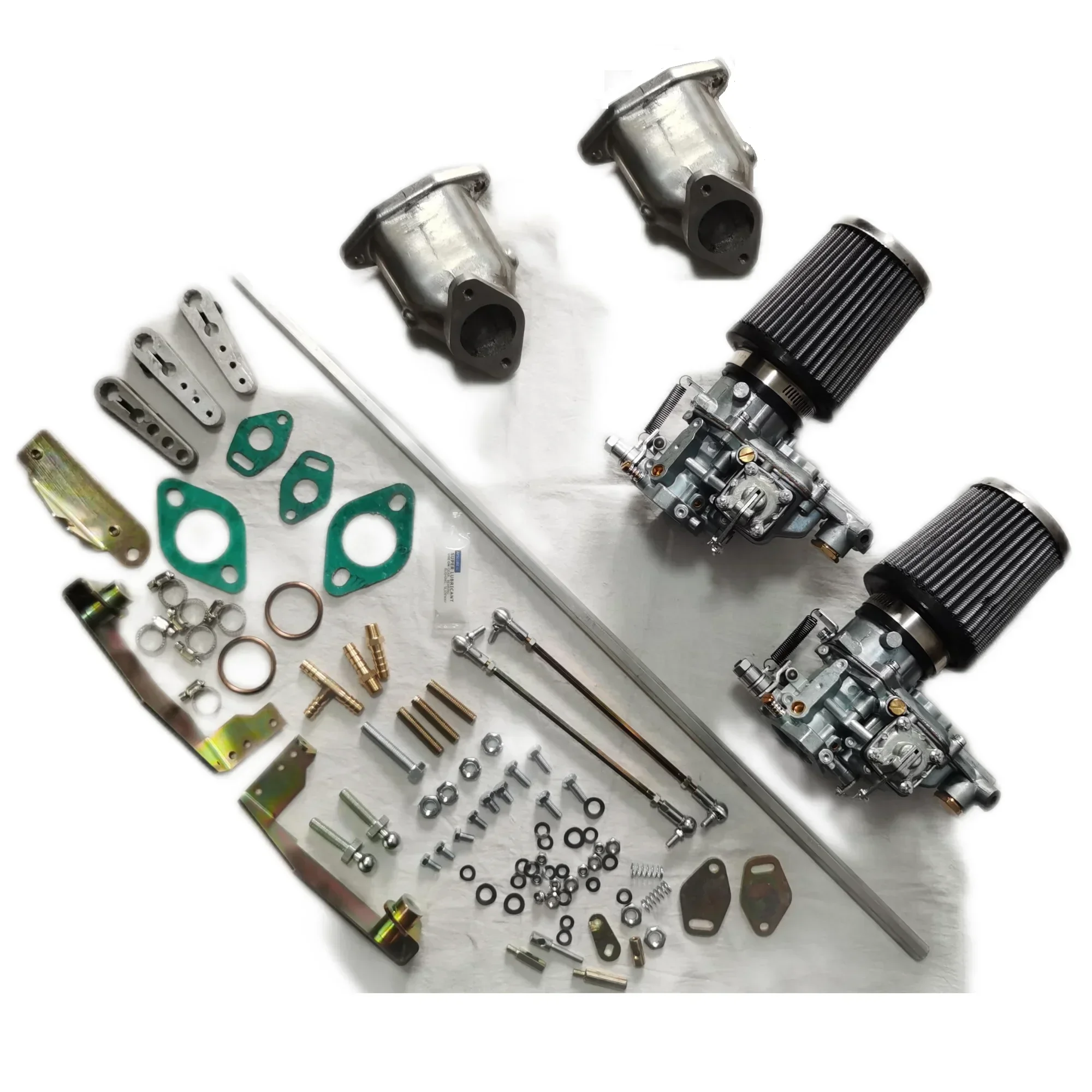 2026 FAJS NO CZ5-2-34-8 المزدوج 34ICT المكربن لشركة فولكس فاجن نوع 1 FAJS 34ICT CARB KIT ثنائي المنفذ المنوع رابط القضيب العلوي