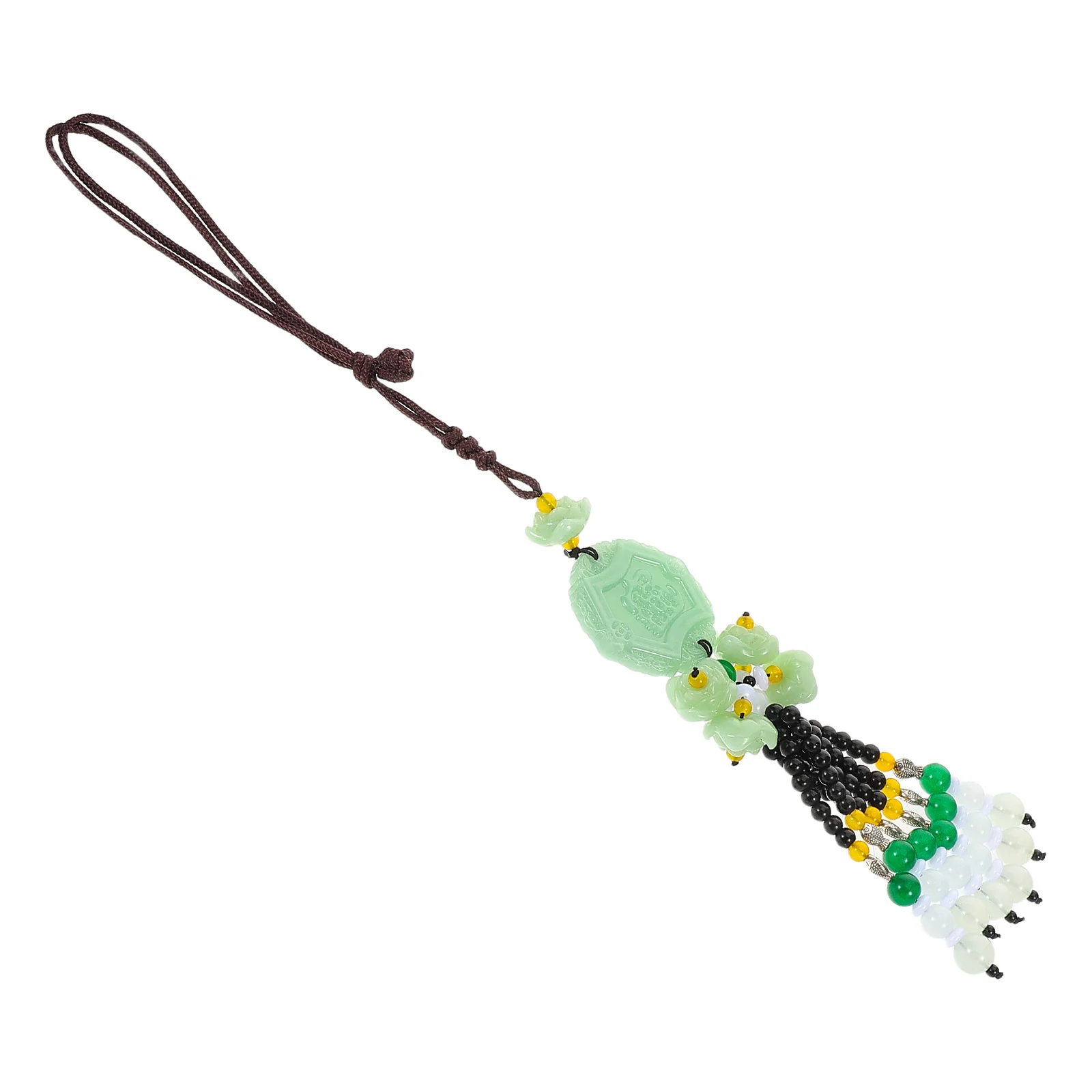 

1 Piece Creative Car Pendant with Intricate Design for Safety and Good Luck - Car Mirror Hanging Accessories, Automotive