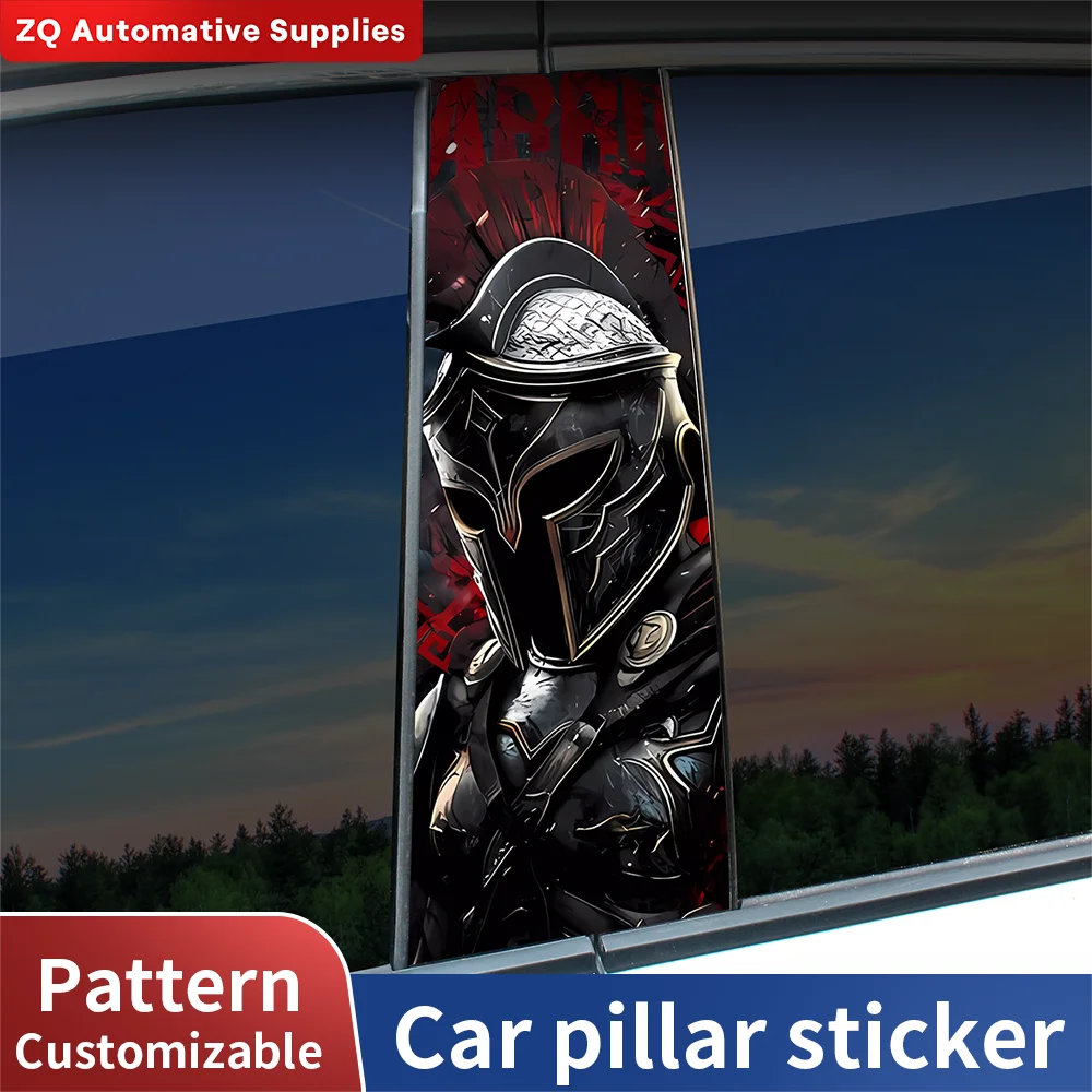 

Spartan Car Stickers Auto B Pillar Waterproof Sunscreen Decoration Cover Scratches Car Door Pillar Vinyl Decals Auto Accessories