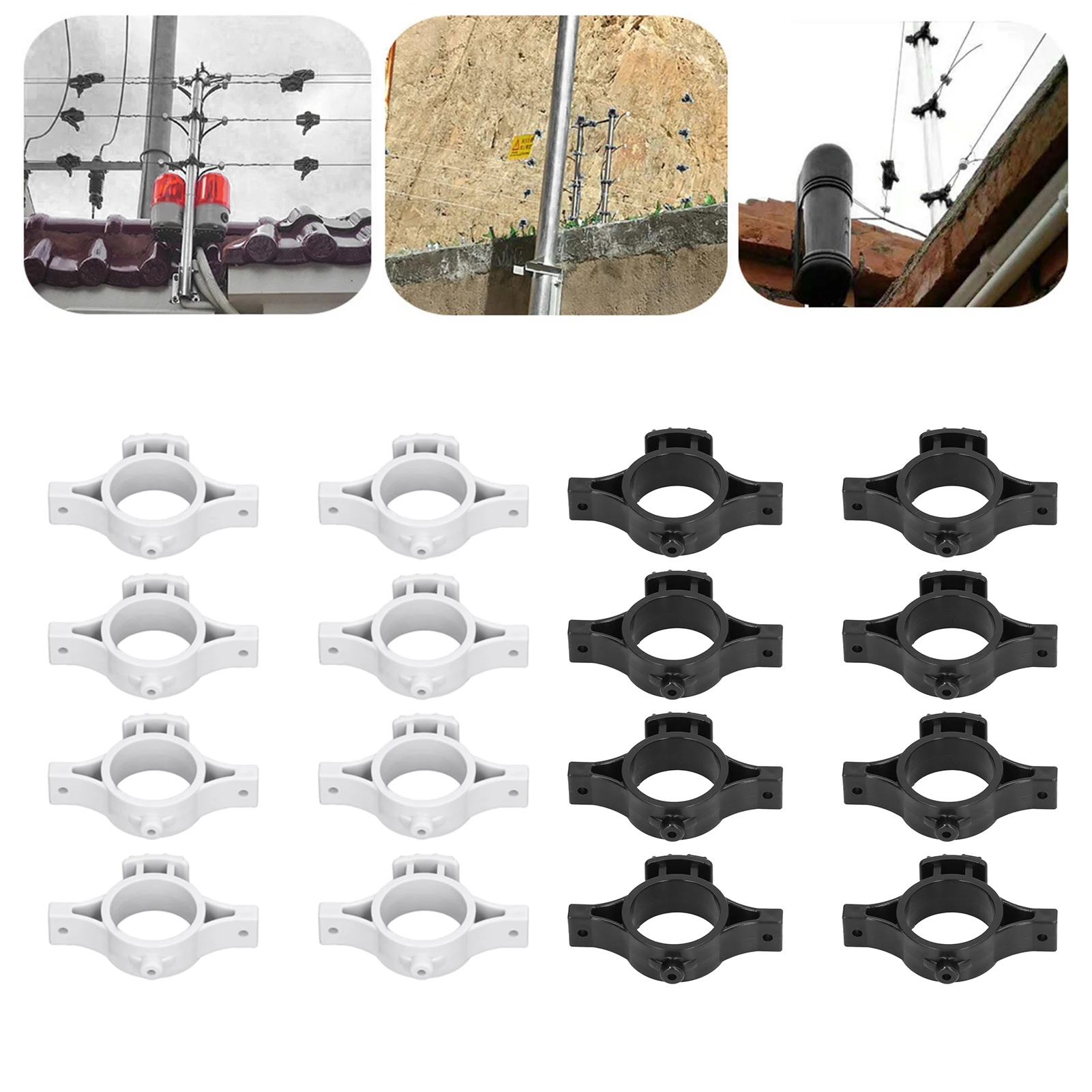 Electric Fence Accessories Electric Fence Insulators Pulse Electric Fence Terminal Rod Insulators with 3.2cm Hole for Farm