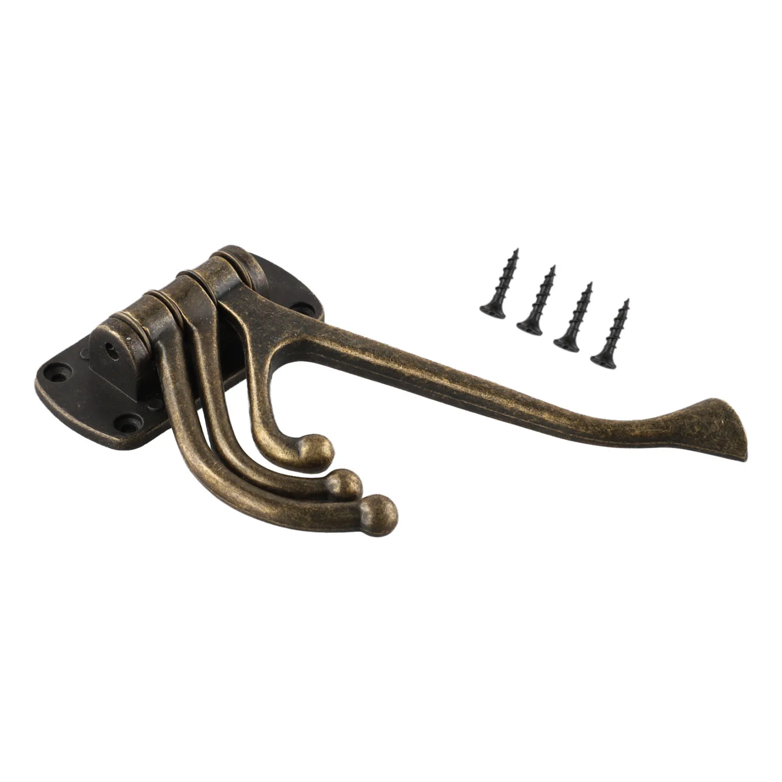 Bronze Hook Hanging Hook Adjustable Arms Easy Installation Multipurpose 3 Arms Design Practical Clothes Hanging Solution