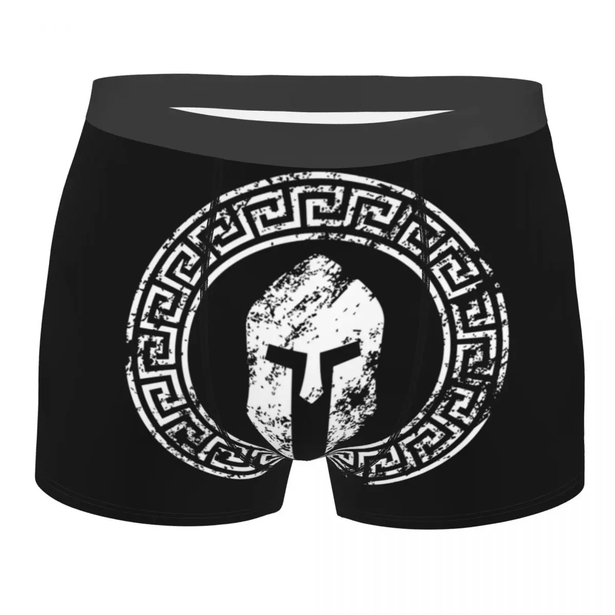 Custom Sparta Warrior Spartan Skull Underwear Men Breathbale Boxer Briefs