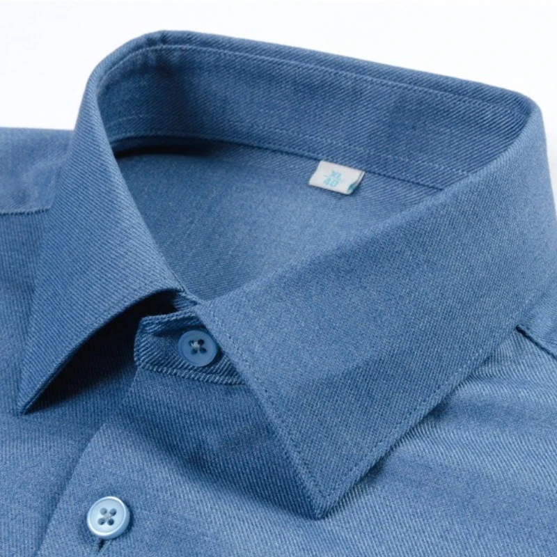 

Modal Wool 10XL Fits126 Kg White Shirt Men's Long Sleeved Thickened Casual Long Sleeve Man Shirt Plus Size Big and Tall Business