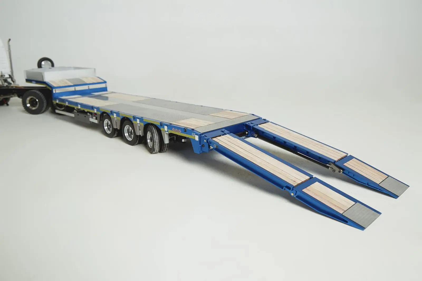 Nooxion Fury Bear Nooteboom Trailer 3 Axle 1:14 Low Loader For Tamiya Lesu For Scania Man Actros Volvo Car Parts Rc Truck