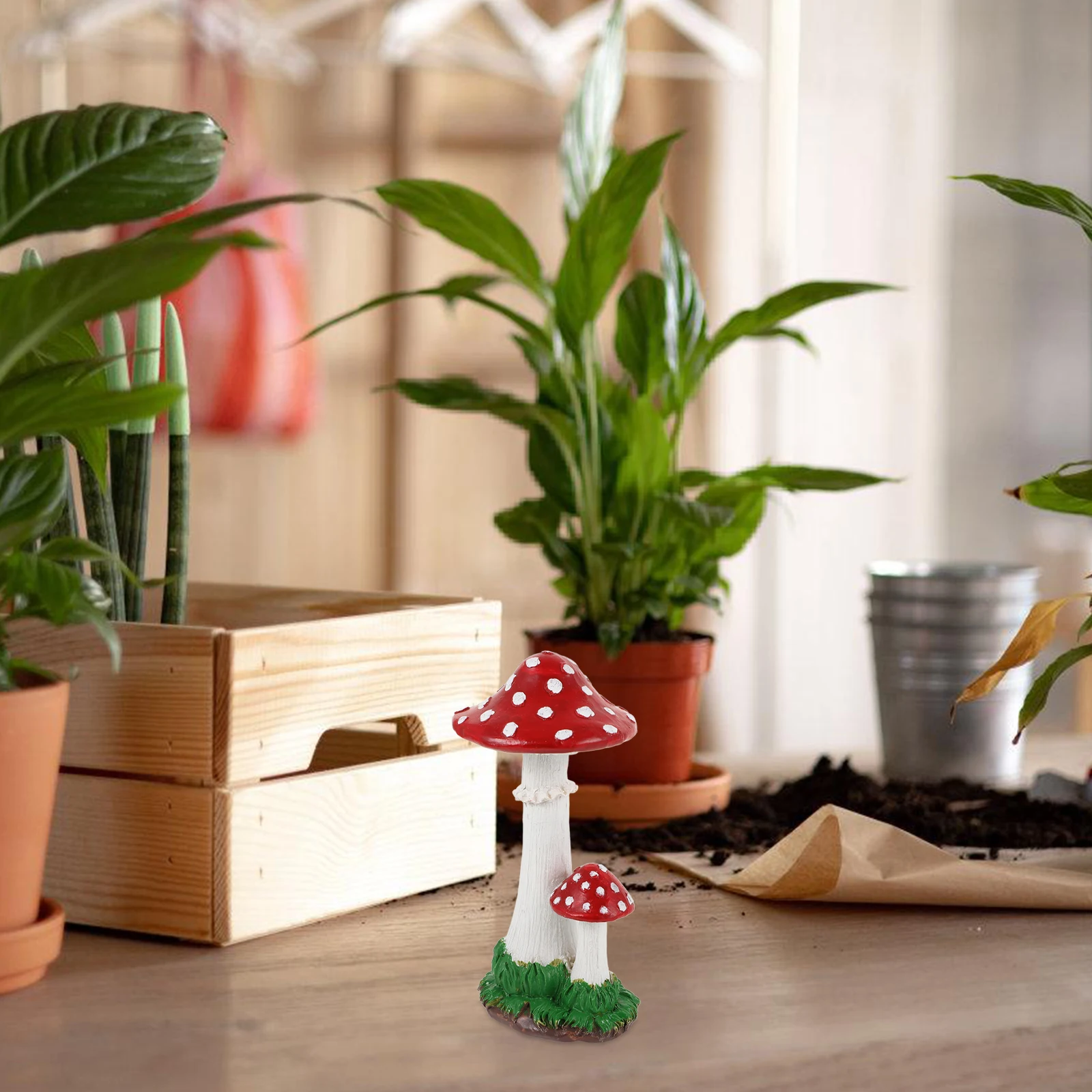 

Simulated Resin Craft Garden Lawn Decorative Yard Mushroom Decorative Garden Mushroom Crafts Outdoor Decor Tiny