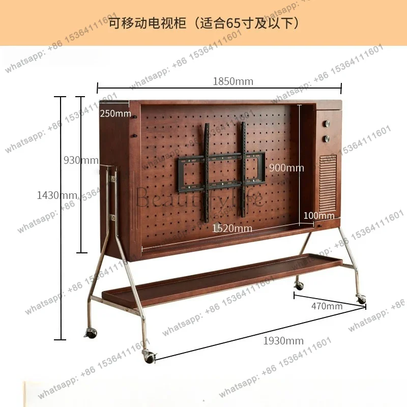 PG removable TV cabinet simple mobile TV bracket storage floor household living room bedroom small apartment