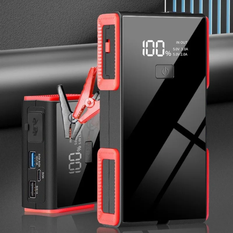 12V 6000mAh Car Jump Starter Auto Starthilfe High Power with Air Compressor Inflatable Pump Portable Power Bank