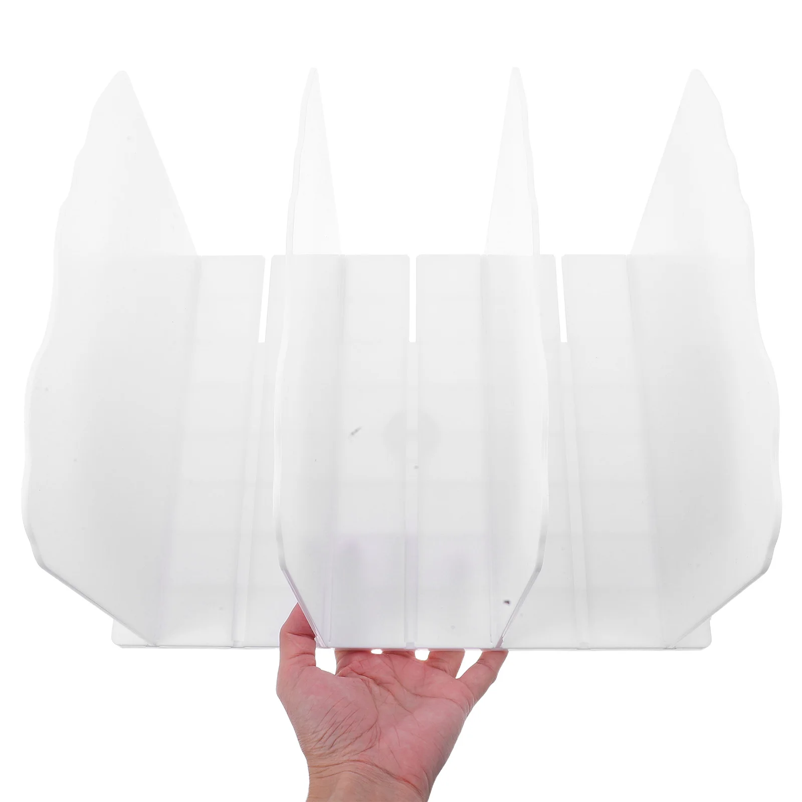 

2 Pcs Storage Rack Wavy Closet Dividers Plastic Handbag Organizer Purse Shelf Spacesaving Interlocking Design Materials