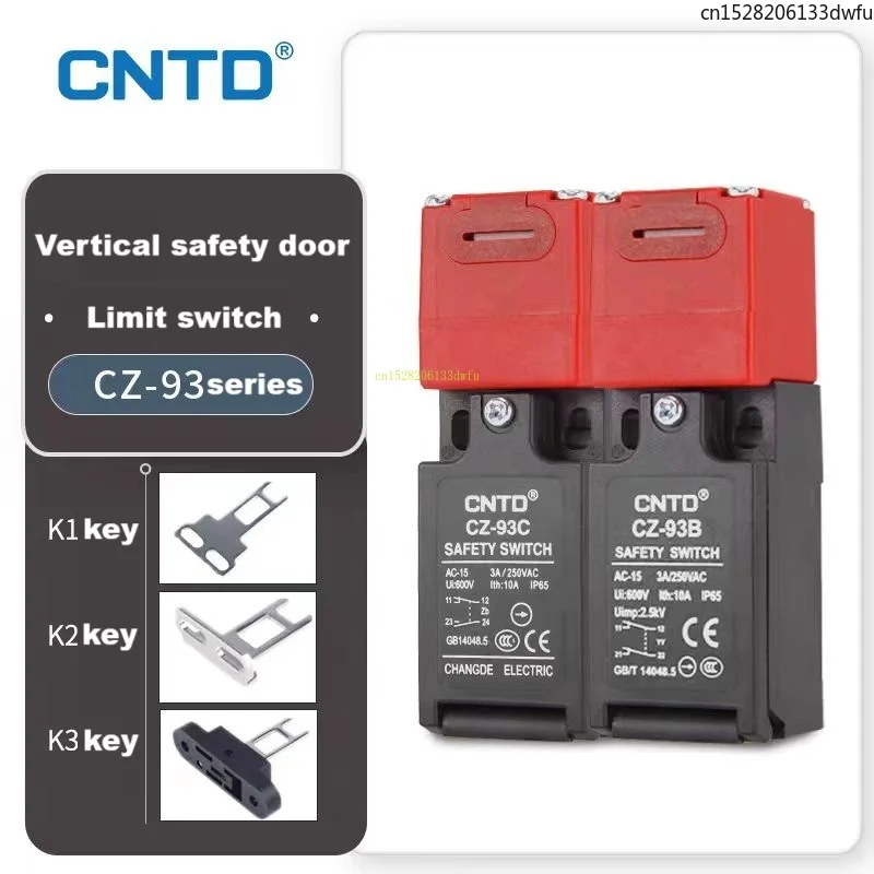CNTD Safety Door Switch CZ-93B 93C Switch Limit Switch Key K1 K2 K3 Power Lock