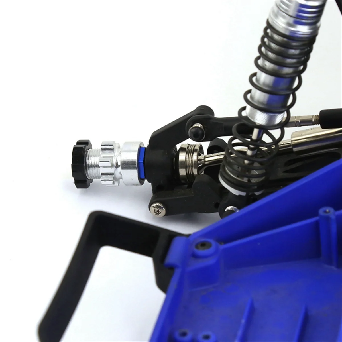 โลหะ 12 มม.ถึง 17 มม.Splined ล้อ Hex Hub Adapter สําหรับ Slash2Wd Stampede Bandit 4WD RC รถอะไหล่,สีแดง