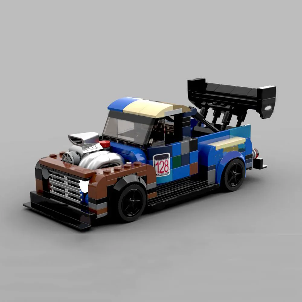 

poladeer 335 pcs F1 "Old Smokey" champion series custom assembled building blocks educational toy model ornaments holiday gift