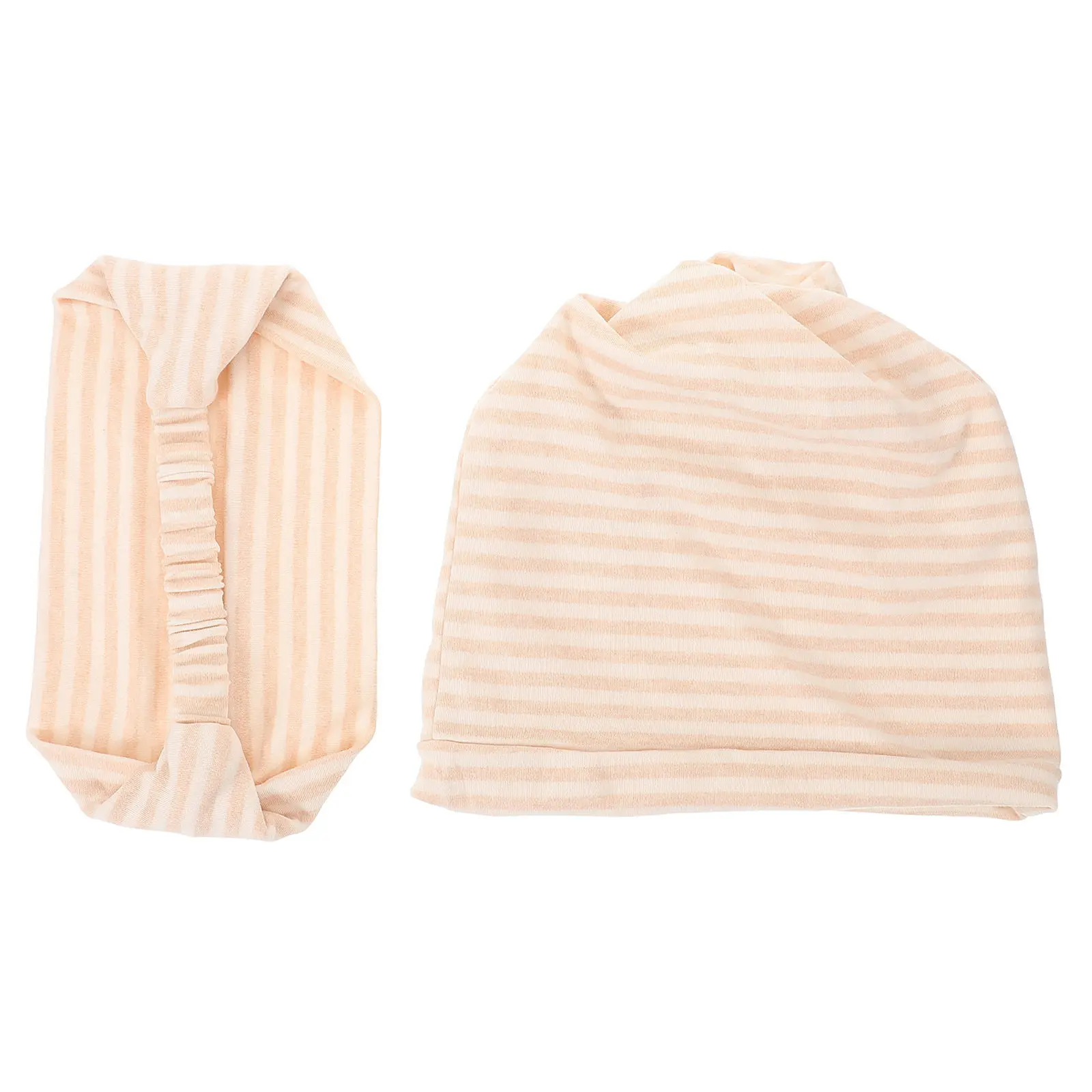 

2Pcs Warm Wind-Proof Postpartum Headwear Set Hat and Headscarf for Thin Thick Short Long Hair Braids Dreadlocks Confinement