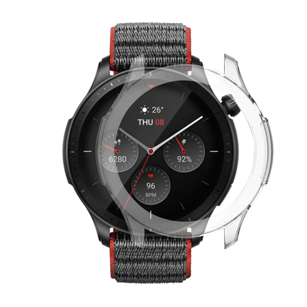 PC Watch Cover For Xiaomi Huami Amazfit GTR 4 Protective Shell Bumper Frame Gtr4 Protector Case For Amazfit GTR 4 Accessories