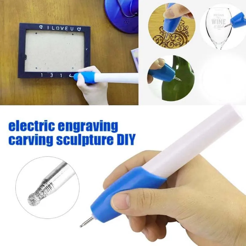 Mini Electric Carving Pen Portable Engraving Machine Stationery DIY DIY Jewelry Metal Wood Ceramic Glass Engraver Power Tools