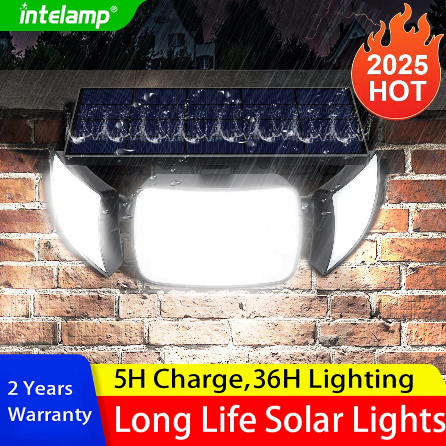 2025 جديد السوبر مشرق 108LED مصباح للطاقة الشمسية في الهواء الطلق حديقة الشمسية مصباح ليد مقاوم للماء ضوء الشمس بالطاقة الأضواء مع محس حركة