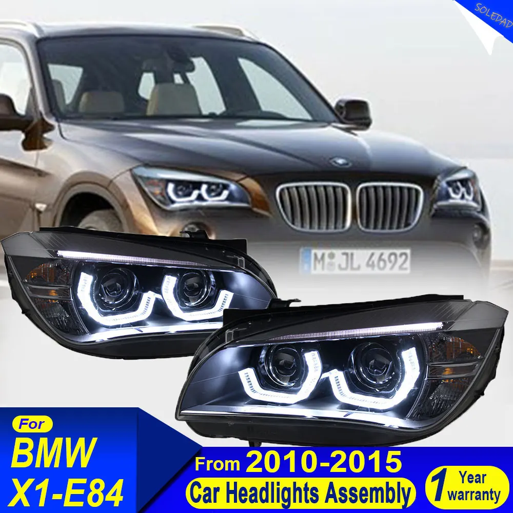 Car For BMW X1 E84 2010-2015 Head Lamp  Accessory Fog Lights Day Running Light DRL H7 LED Bi Xenon Bulb Headlights Plug and play