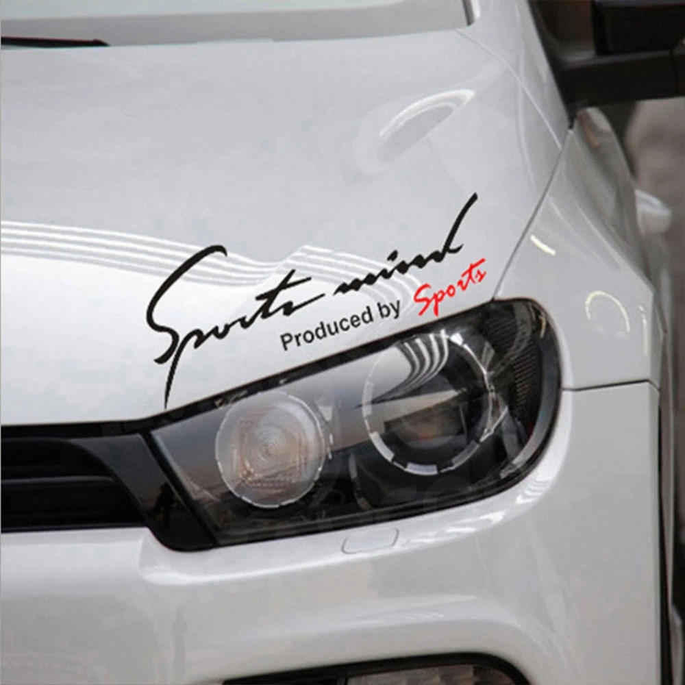 Car Sports Style Car Stickers Emblem Badge Decal Bonnet Stickers Accessories for Audi For BMW For Benz Decoration