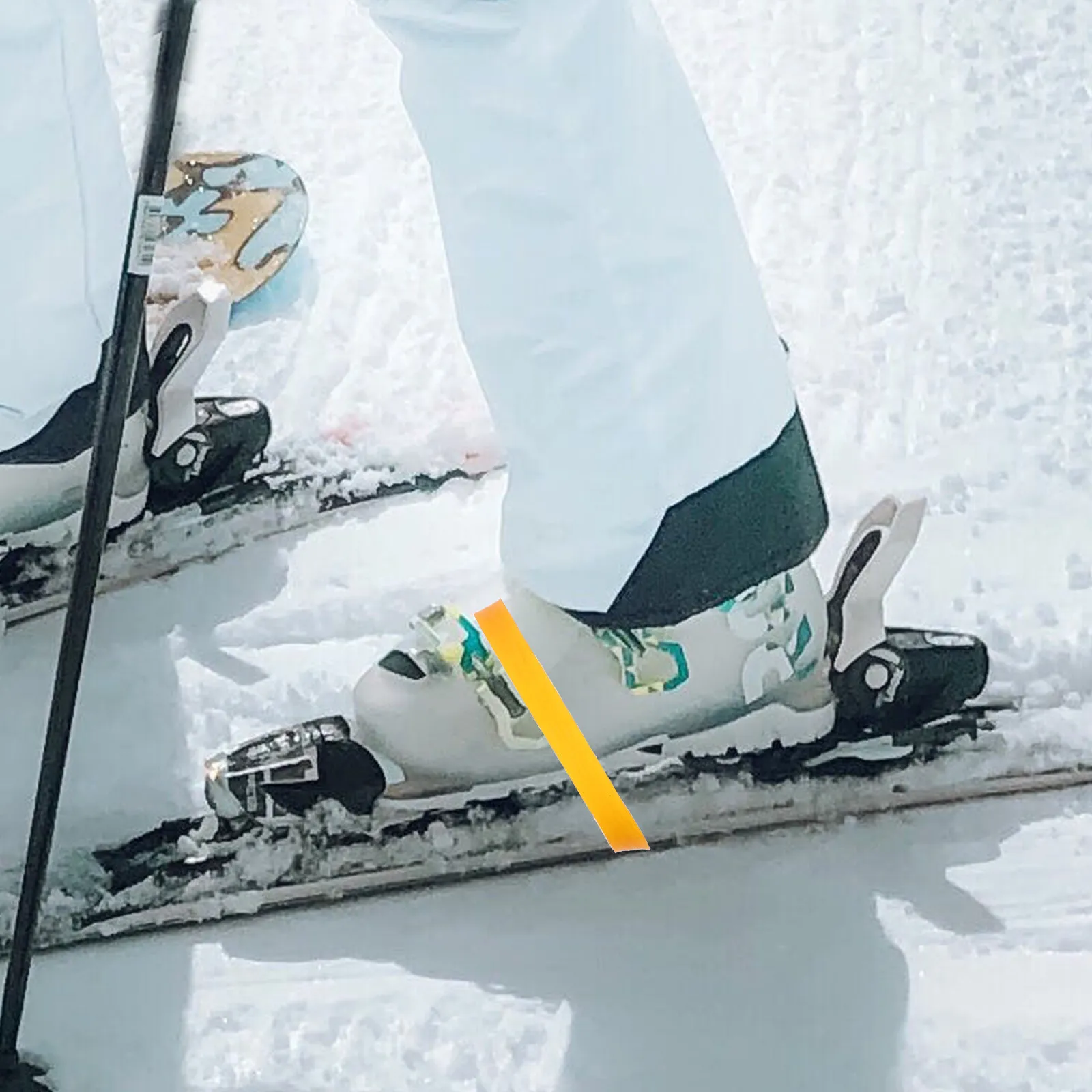 30Pcs Snowboard Binding Strap Impact Resistant Rubber Ski Board Fixing Band Easy Install Portable Ski Fix Strap